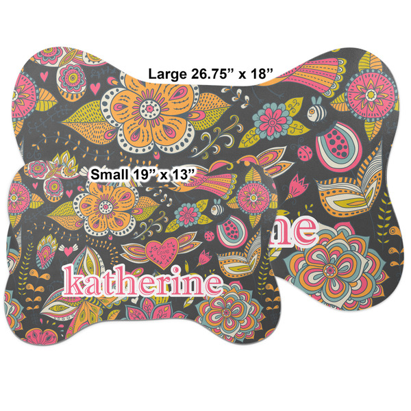 Birds & Butterflies Bone Shaped Mat Comparison