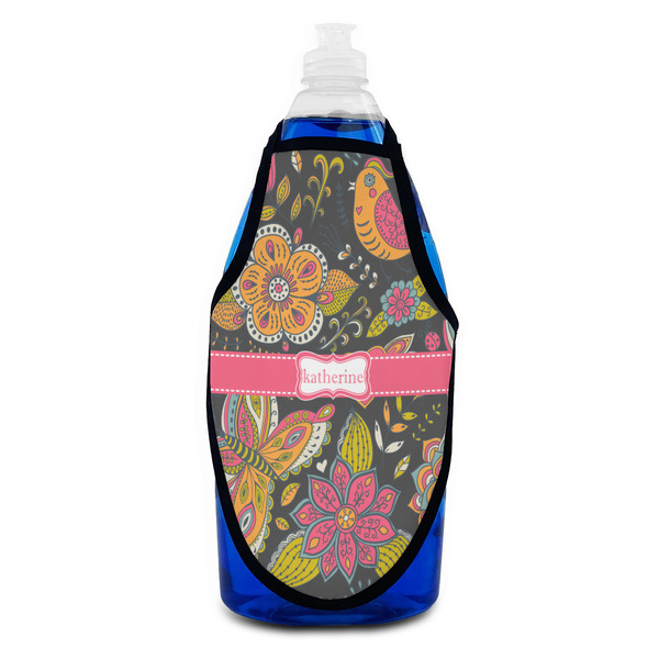Birds & Butterflies Bottle Apron - Soap - FRONT