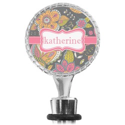 Birds & Butterflies Wine Bottle Stopper (Personalized)