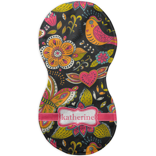 Birds & Butterflies Burp Peanut Shaped Flat