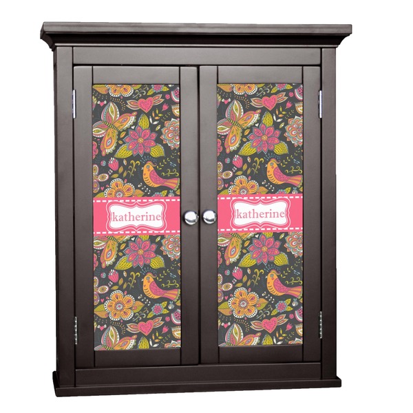 Custom Birds & Butterflies Cabinet Decal - Large (Personalized)