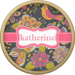 Birds & Butterflies Cabinet Knob - Gold (Personalized)