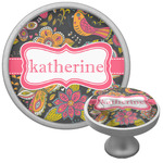 Birds & Butterflies Cabinet Knob (Silver) (Personalized)