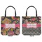 Birds & Butterflies Canvas Tote - Front and Back