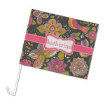 Birds & Butterflies Car Flag - Large (Personalized)