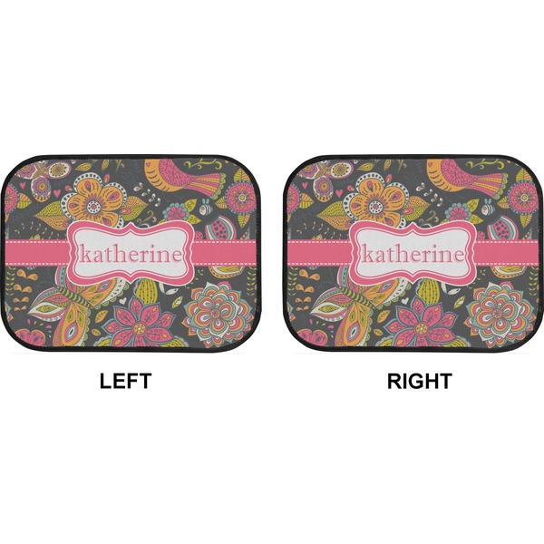 Birds & Butterflies Car Floor Mats (Back Seat) (Approval)