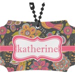 Birds & Butterflies Rear View Mirror Ornament (Personalized)