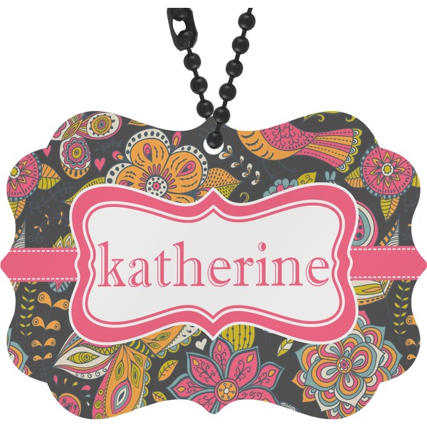 Custom Birds & Butterflies Rear View Mirror Decor (Personalized)