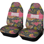 Birds & Butterflies Car Seat Covers (Set of Two) (Personalized)