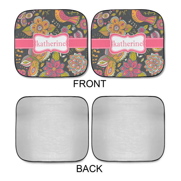 Birds & Butterflies Car Sun Shades - APPROVAL