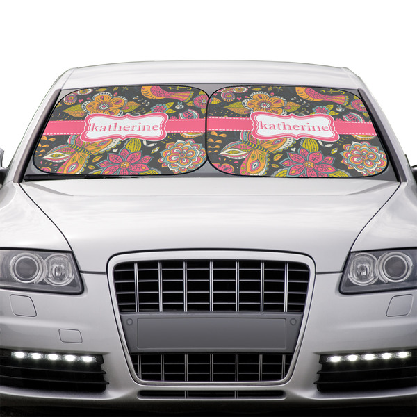 Birds & Butterflies Car Sun Shades - IN CONTEXT
