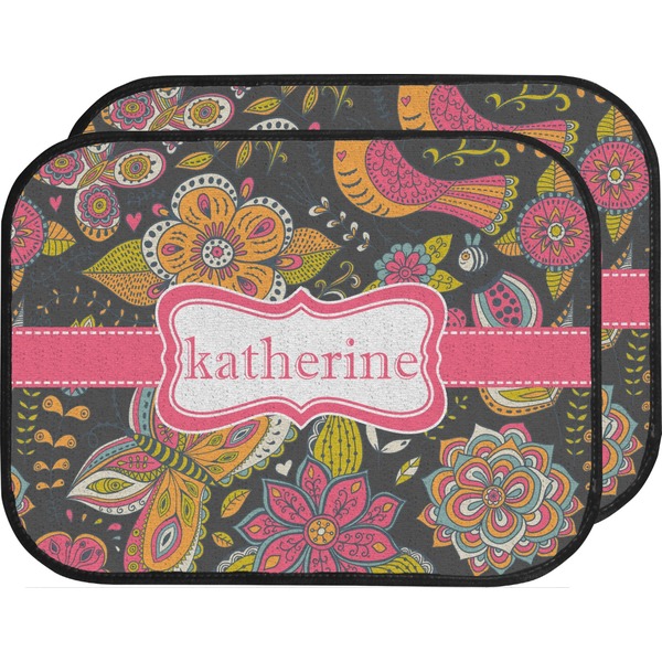 Birds & Butterflies Custom Car Floor Mats (Back Seat)