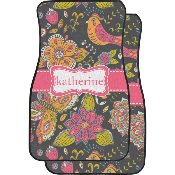Birds & Butterflies Custom Car Floor Mats (Front Seat)