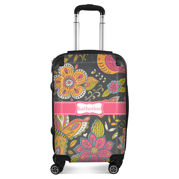 Custom Birds & Butterflies Suitcase (Personalized)
