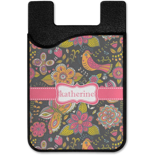 Birds & Butterflies Cell Phone Credit Card Holder