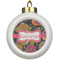 Birds & Butterflies Ceramic Ball Ornament (Personalized)
