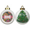 Birds & Butterflies Ceramic Christmas Ornament - X-Mas Tree (APPROVAL)