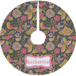 Birds & Butterflies Tree Skirt (Personalized)