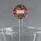 Birds & Butterflies 5.5" Round Plastic Stir Sticks - Clear (Personalized)