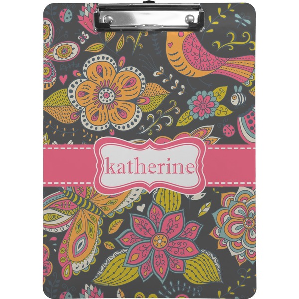 Custom Birds & Butterflies Clipboard (Personalized)