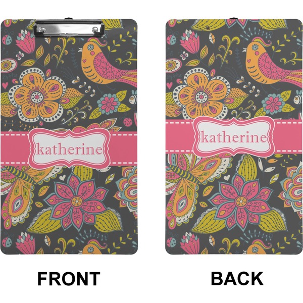 Birds & Butterflies Clipboard (Legal) (Front + Back)