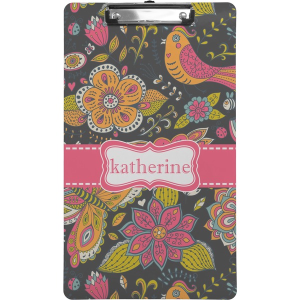 Custom Birds & Butterflies Clipboard (Legal Size) (Personalized)