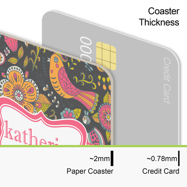 Birds & Butterflies Coaster Thickness