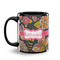 Birds & Butterflies Coffee Mug - 11 oz - Black