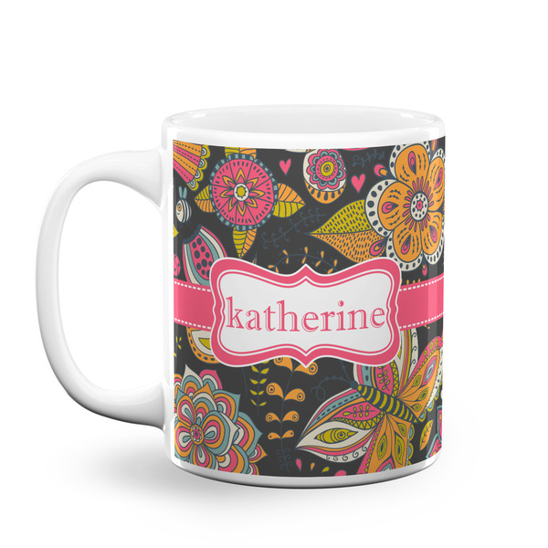 Custom Birds & Butterflies Coffee Mug (Personalized)