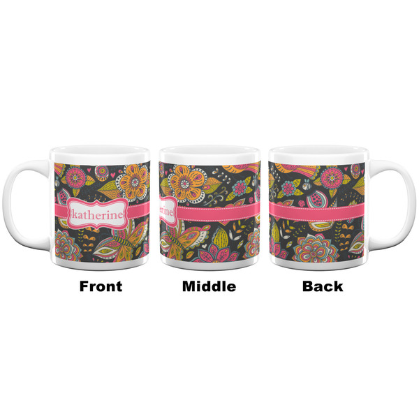 Birds & Butterflies Coffee Mug - 20 oz - White APPROVAL