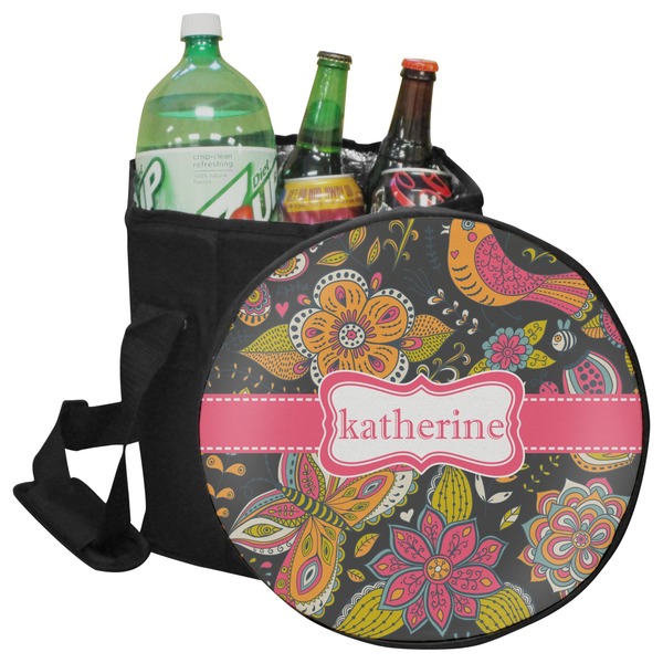 Custom Birds & Butterflies Collapsible Cooler & Seat (Personalized)