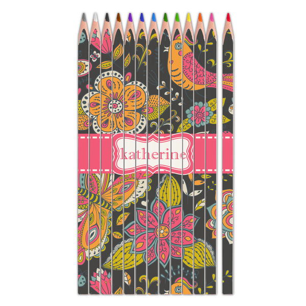 Custom Birds & Butterflies Colored Pencils (Personalized)