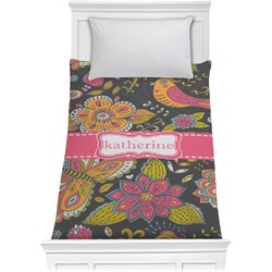 Birds & Butterflies Comforter - Twin XL (Personalized)