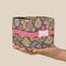 Birds & Butterflies Cube Favor Gift Box - On Hand - Scale View