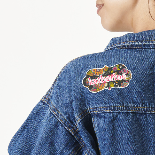 Custom Birds & Butterflies Twill Iron On Patch - Custom Shape - Large (Personalized)