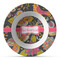 Birds & Butterflies Plastic Bowl - Microwave Safe - Composite Polymer (Personalized)
