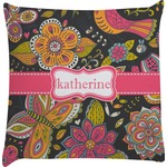 Birds & Butterflies Decorative Pillow Case (Personalized)