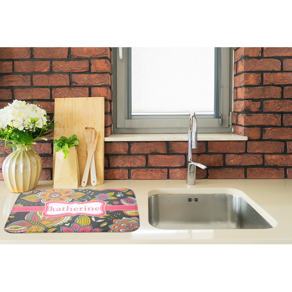 Birds & Butterflies Dish Drying Mat - LIFESTYLE 2