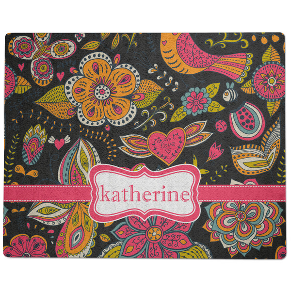 Birds & Butterflies Dog Food Mat - Large without Bowls