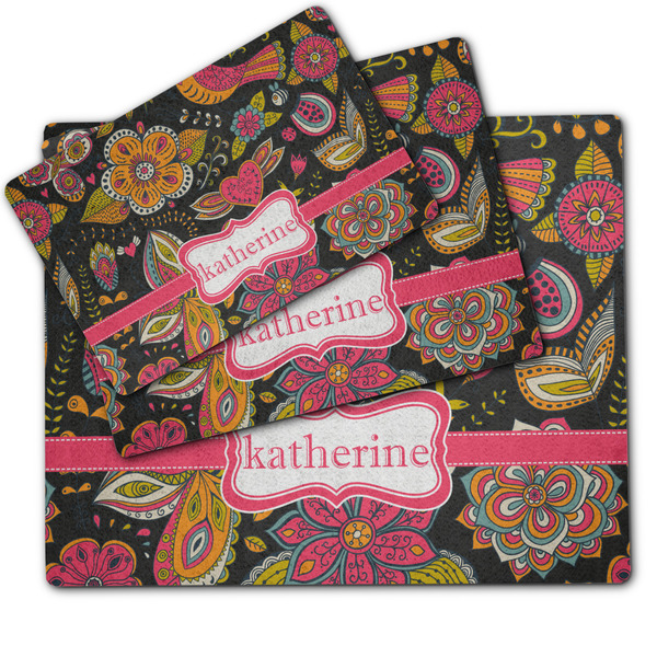 Birds & Butterflies Dog Food Mat - MAIN (sm, med, lrg)