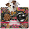 Birds & Butterflies Dog Food Mat - Medium w/ Name or Text