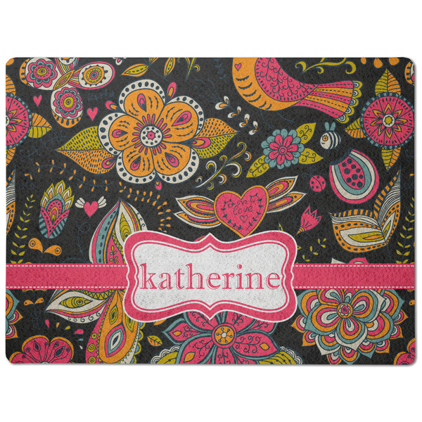 Birds & Butterflies Dog Food Mat - Medium without bowls