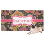 Birds & Butterflies Dog Towel (Personalized)