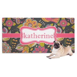 Birds & Butterflies Dog Towel (Personalized)