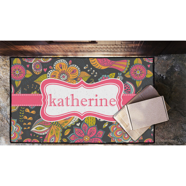 Birds & Butterflies Door Mat - LIFESTYLE (Lrg)