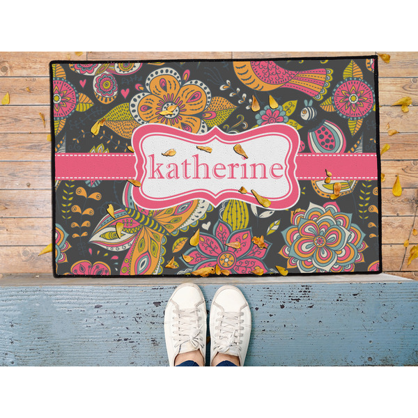 Birds & Butterflies Door Mat - LIFESTYLE (Med)