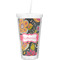 Birds & Butterflies Double Wall Tumbler with Straw (Personalized)