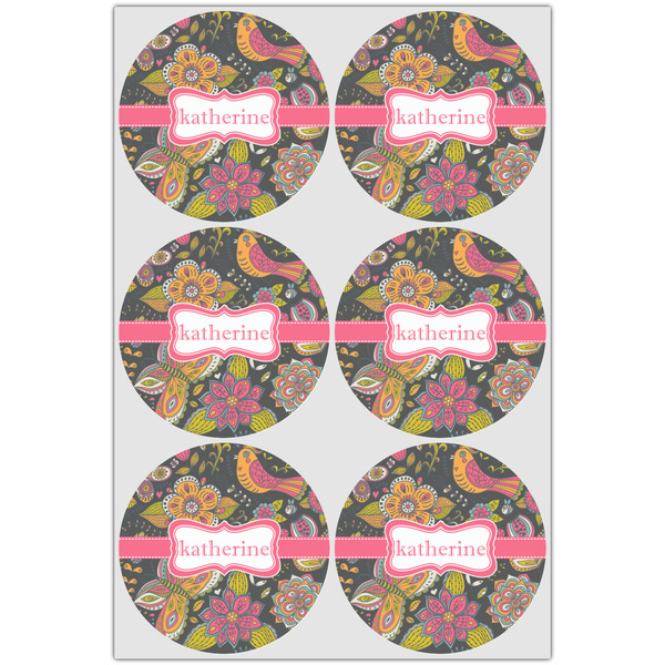 Birds & Butterflies Drink Topper - Large - Set of 6