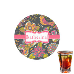 Birds & Butterflies Printed Drink Topper - 1.5" (Personalized)