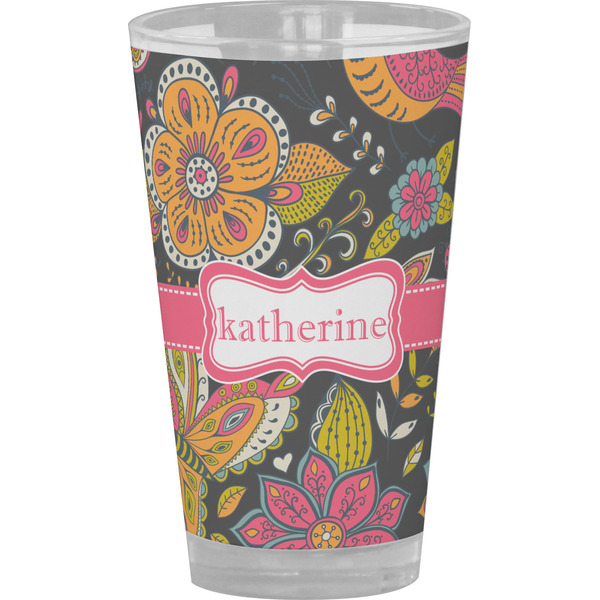 Custom Birds & Butterflies Pint Glass - Full Color (Personalized)
